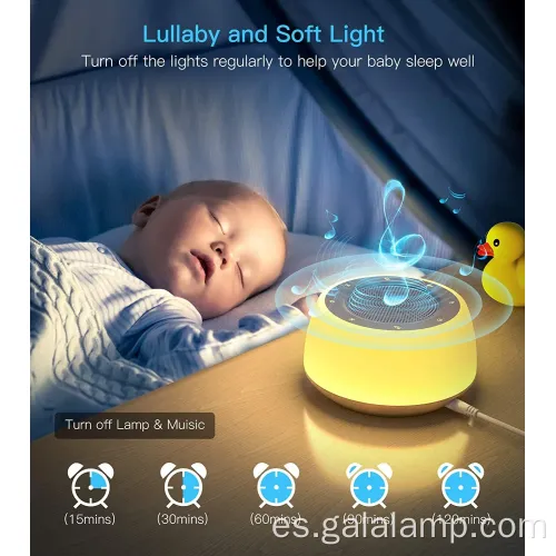 Luz nocturna cronometrada con música y monitoreo de sonido